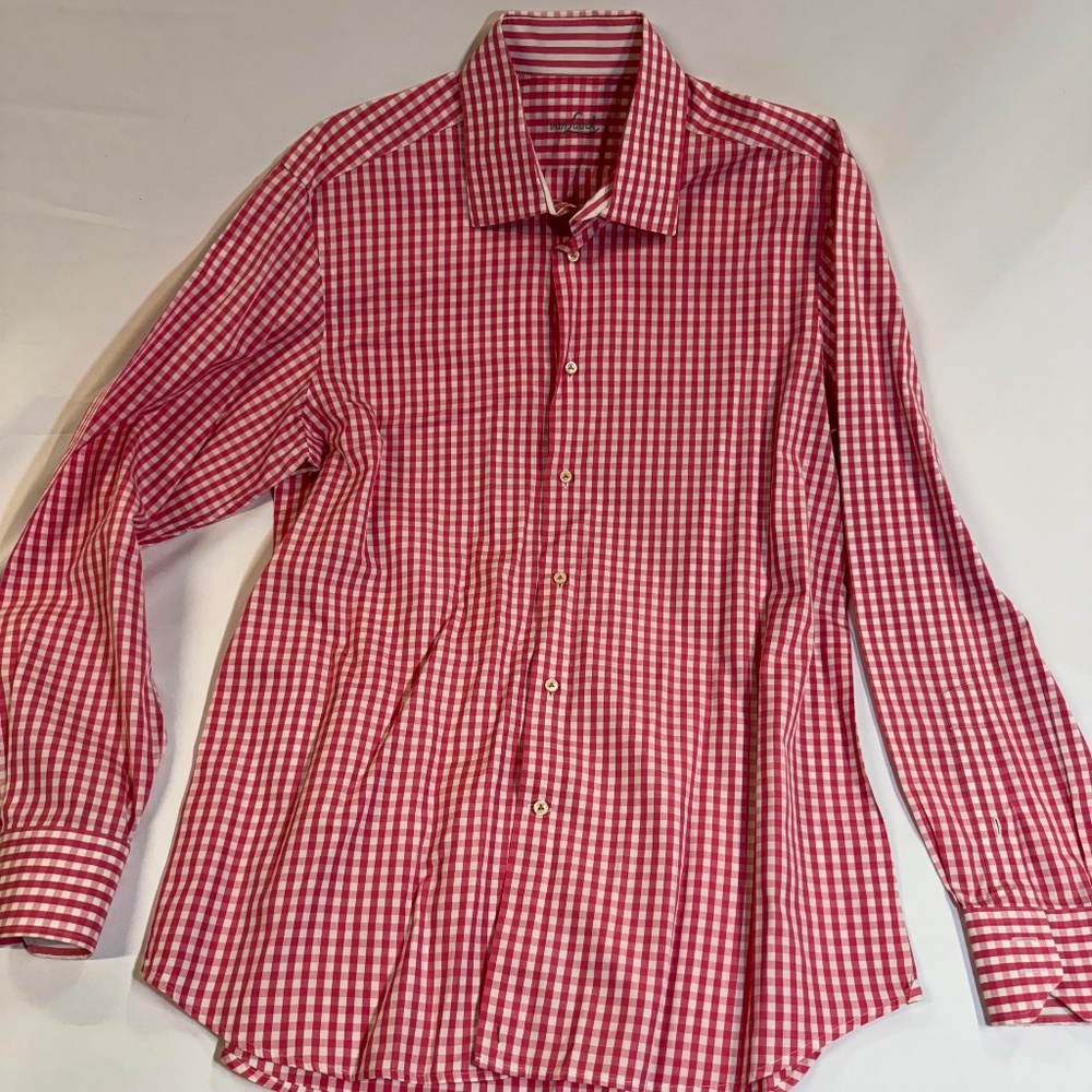 Van Laack Plaid Button Down Shirt